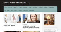 Desktop Screenshot of catholichomeschoolaustralia.com